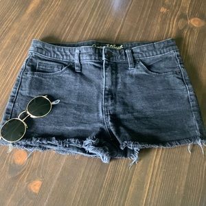 High waisted cutoffs